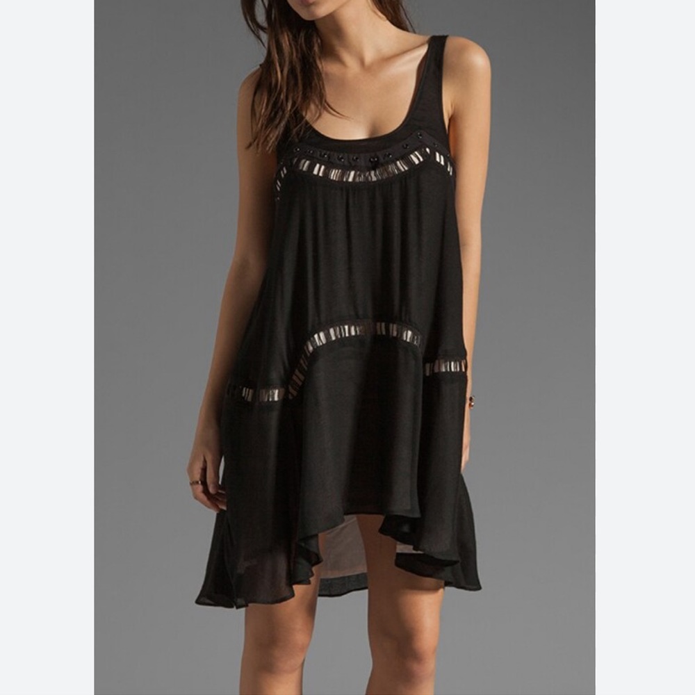 Revolve X Bless’ed are the Meek Straight to the Point Black Tank Dress